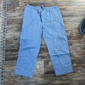 2 for $15 sale: Amazon Essentials blue white striped cotton lounge Pants - XXL